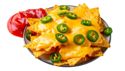 Cheese Nachos With Jalapenos