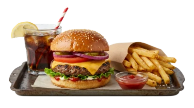 Cheeseburger Meal With Fries