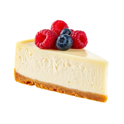 Cheesecake Slice With Berries