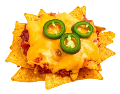 Cheesy Nachos With Jalapenos