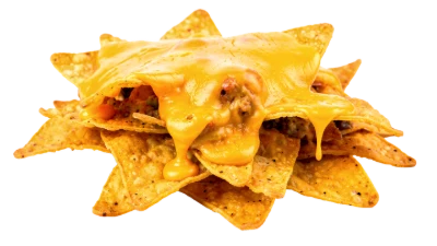 Cheesy Nachos With Meat