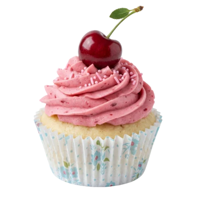 Cherry Topped Cupcake