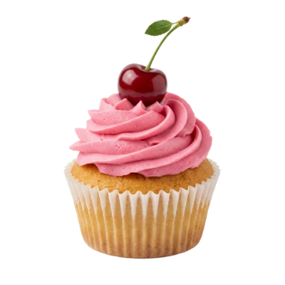 Cherry Topped Cupcake