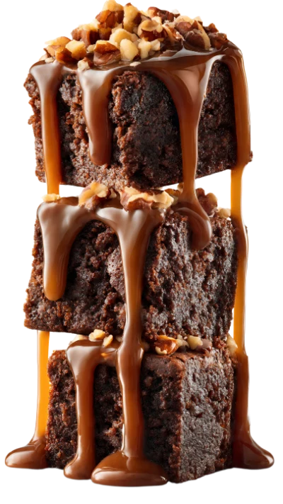 Chocolate Brownie With Caramel