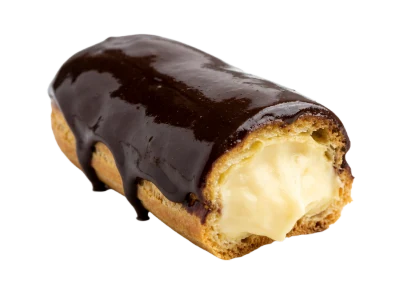 Chocolate Glazed Cream Eclair