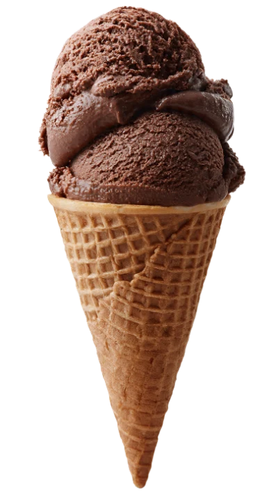 Chocolate Ice Cream Cone