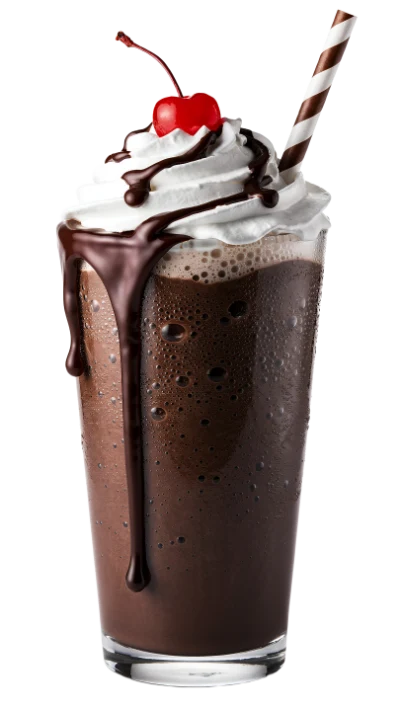 Chocolate Milkshake With Cherry