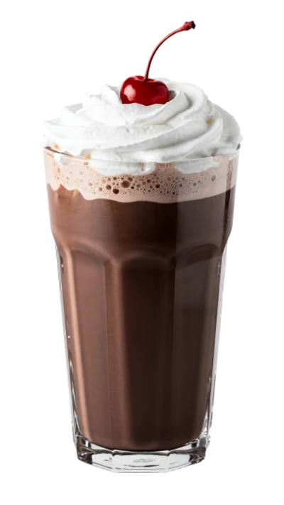 Chocolate Milkshake With Cherry