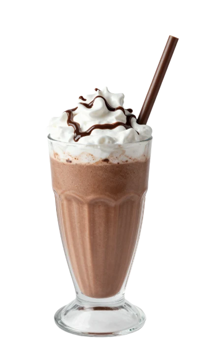 Chocolate Milkshake With Cream