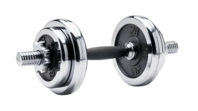 Chrome Metal Dumbbell