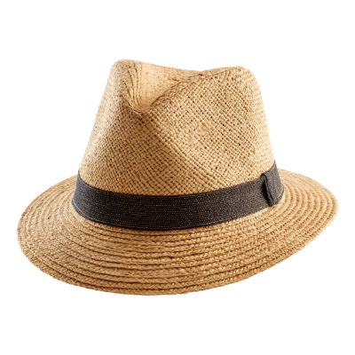 Classic Straw Fedora Hat