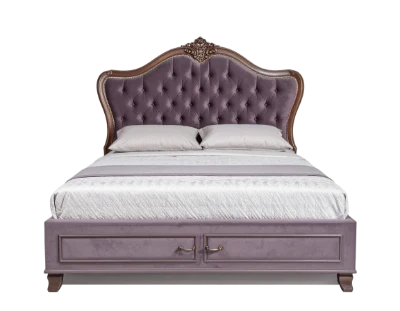 Classic Upholstered Tufted Bed