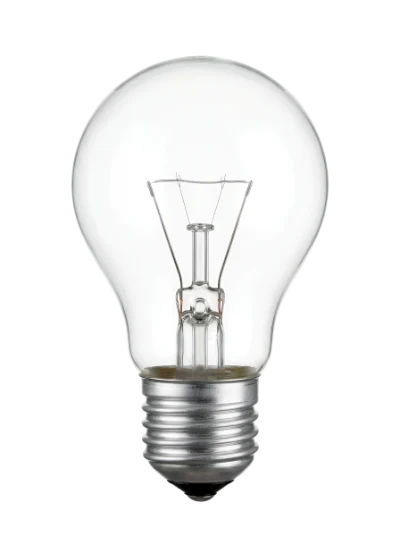Clear Glass Light Bulb