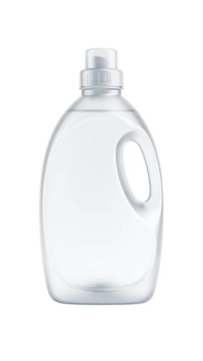 Clear Plastic Detergent Bottle