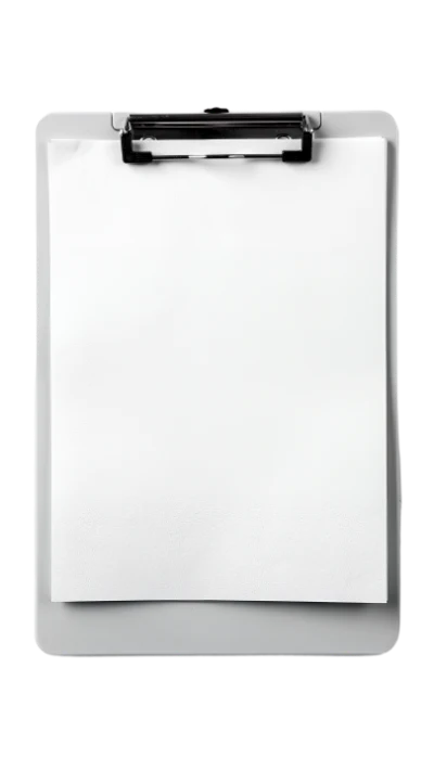 Clipboard With Blank Paper