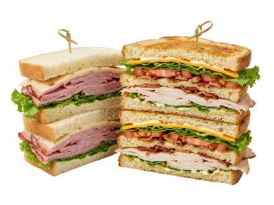 Club Sandwich And Ham Sandwich