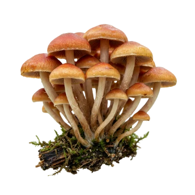 Cluster Of Wild Mushrooms