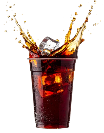 Cola With Ice Splash