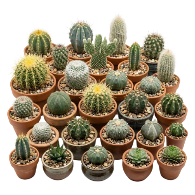 Collection Of Potted Cacti