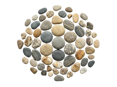 Collection Of Smooth River Stones