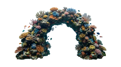 Colorful Coral Reef Arch