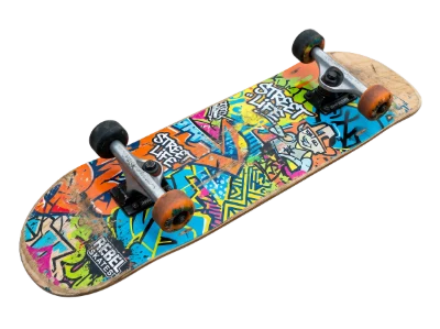 Colorful Graffiti Skateboard
