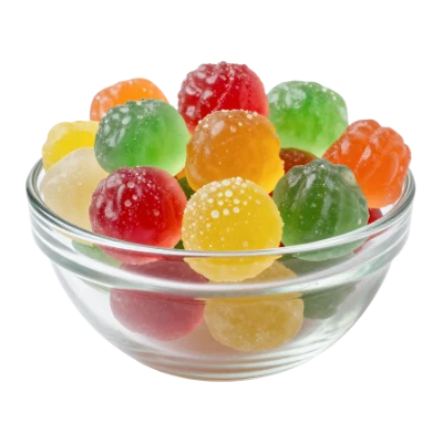 Colorful Gummy Candy Bowl