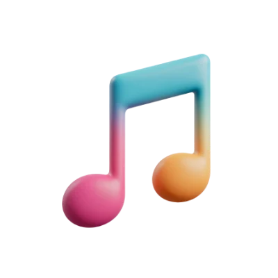 Colorful Musical Note