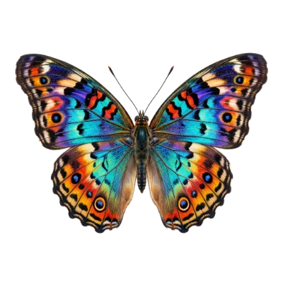 Colorful Peacock Butterfly