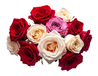 Colorful Rose Flower Bouquet