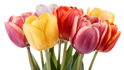 Colorful Tulip Flower Bouquet