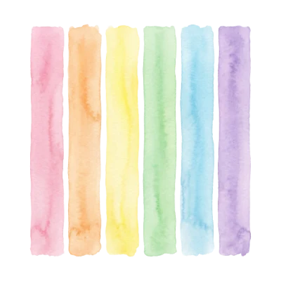 Colorful Watercolor Brush Strokes