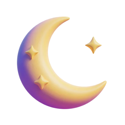 Crescent Moon And Stars