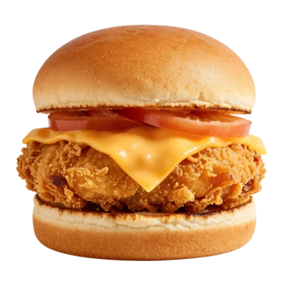 Crispy Chicken Cheese Burger