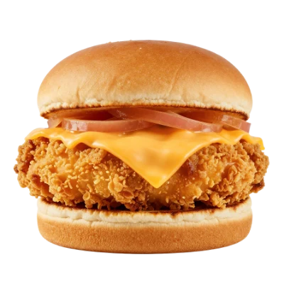 Crispy Chicken Cheese Burger