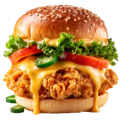 Crispy Chicken Cheese Burger