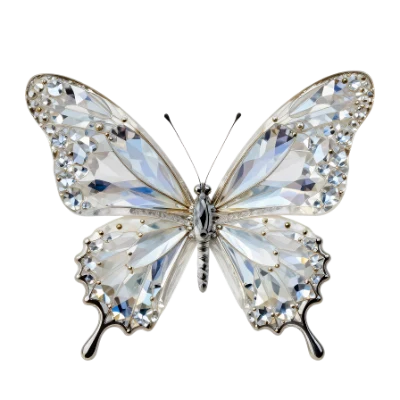 Crystal Butterfly Ornament