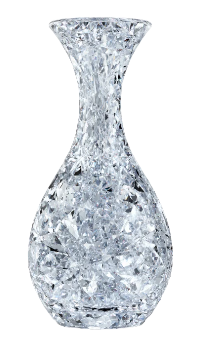 Crystal Diamond Vase