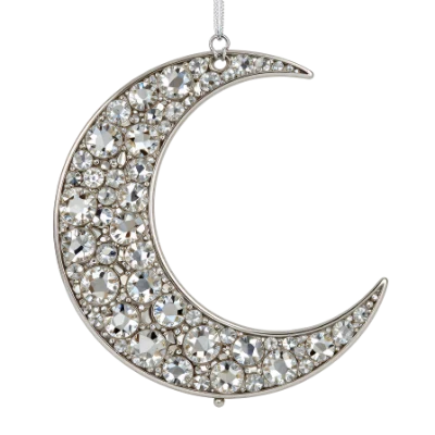 Crystal Moon Ornament