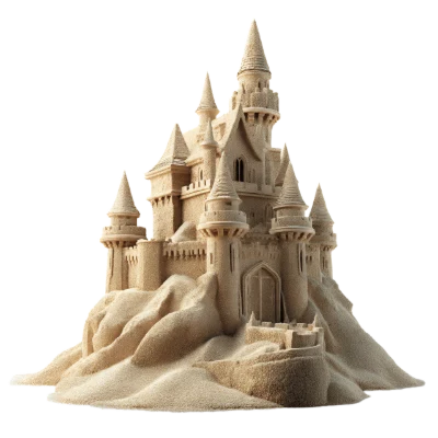 Detailed Sand Castle