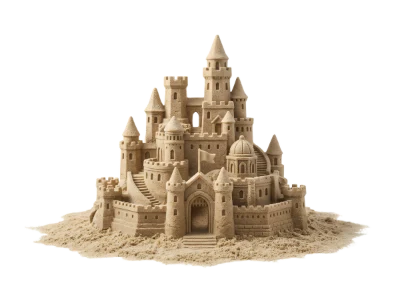 Detailed Sand Castle