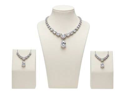 Diamond Necklace And Earrings