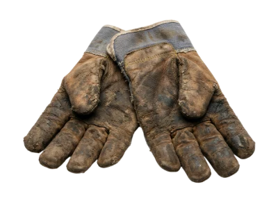 Dirty Leather Work Gloves