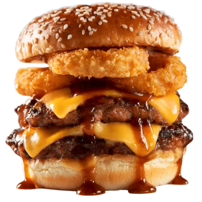 Double Cheeseburger Onion Rings