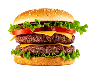 Double Cheeseburger With Lettuce