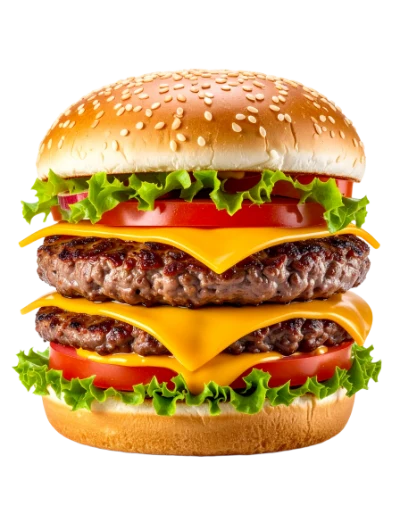 Double Cheeseburger With Lettuce
