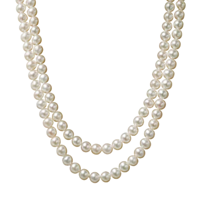 Double Strand Pearl Necklace