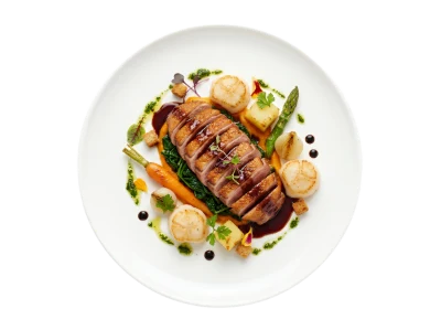 Duck Breast With Scallops