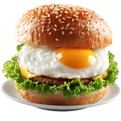 Egg Breakfast Burger