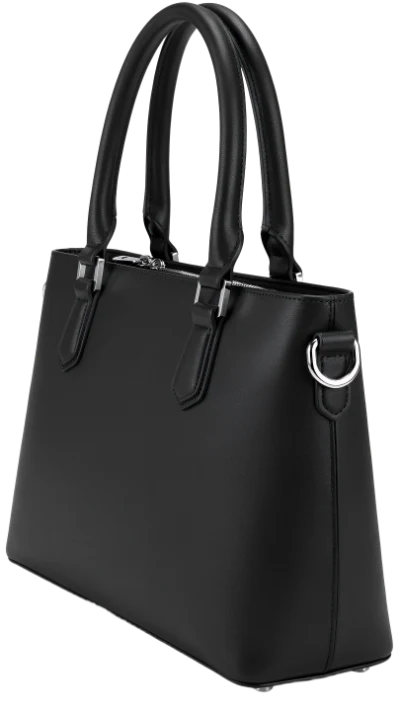 Elegant Black Leather Handbag